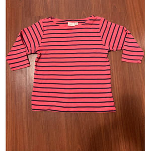 LL Bean women's stripe blouse size petite M